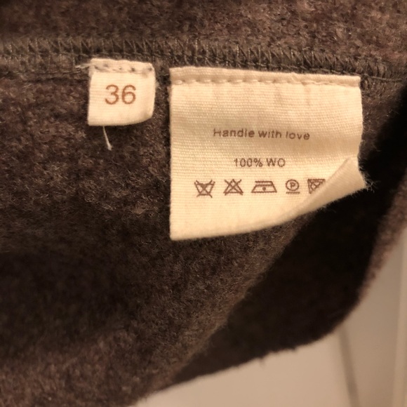 Brown 100% Wool Coat - Picture 5 of 5